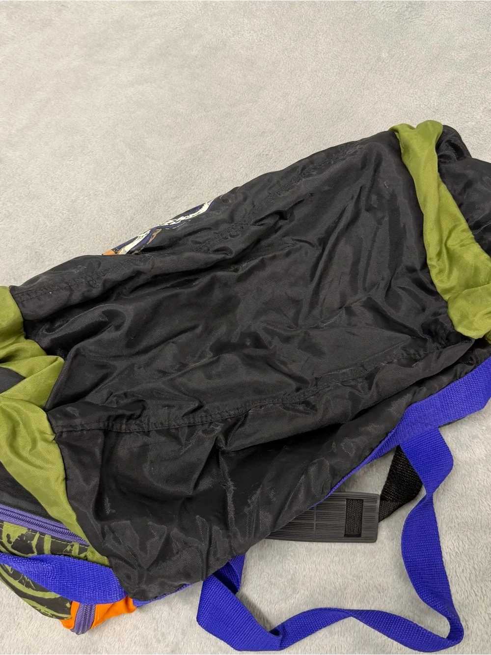 VTG 90s Bugle Boy Equipment Duffel Bag Gym Travel Colorblock Graphic Retro